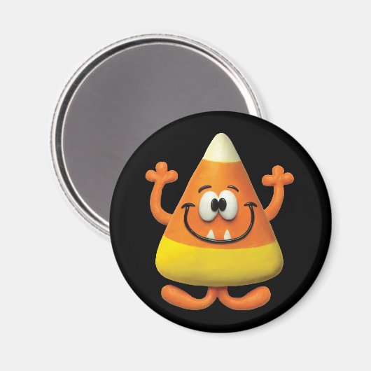 Candy Corn Monster Magneet (Voorkant / Achterkant)