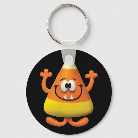 Candy Corn Monster Sleutelhanger (Voorkant)