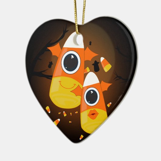 Candy Corn Monsters Keramisch Ornament (Links)