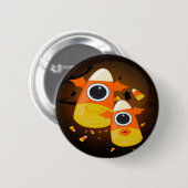Candy Corn Monsters Ronde Button 5,7 Cm (Voorkant /achterkant)