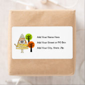 Candy Corn Mummy Halloween Etiket (Insitu)