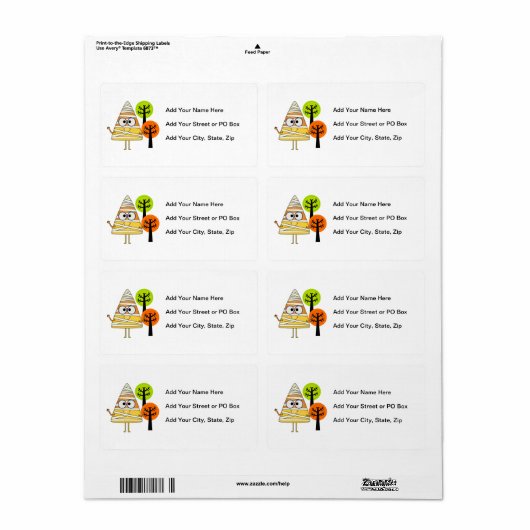 Candy Corn Mummy Halloween Etiket (Full Sheet)