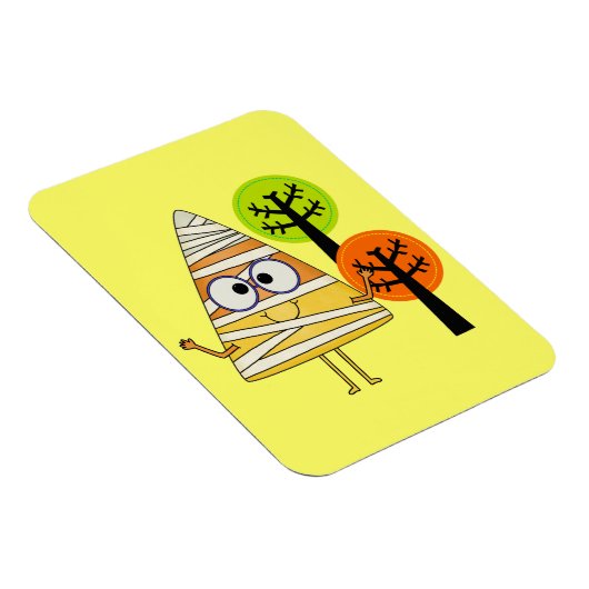 Candy Corn Mummy Halloween Magneet (Rechterzijde)