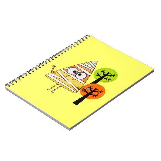 Candy Corn Mummy Halloween Notitieboek (Linkerzijde)