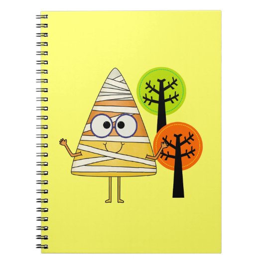 Candy Corn Mummy Halloween Notitieboek (Voorkant)