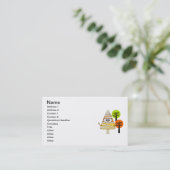 Candy Corn Mummy Halloween Visitekaartje (Staand voorkant)