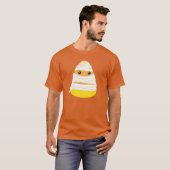 Candy Corn Mummy Kostuum Halloween Candy Corn T-shirt (Voorkant volledig)