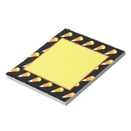 Candy Corn Notitieblok (Geel, Sinaasappel & Wit) (Linkerzijde)