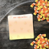 Candy Corn om aangepaste post it notes te doen