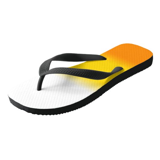 Candy Corn Ombre Halloween Teenslippers (Schuin)