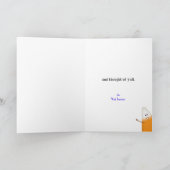 Candy Corn Opgevouwen Vakantie Kaart (Binnen)