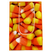 Candy Corn Oranje Fun en kleurrijk Medium Cadeauzakje (Achterkant)