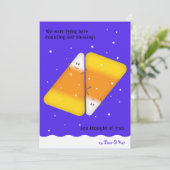 Candy Corn Paar Happy Herfst Vakantie Kaart (Staand voorkant)