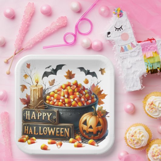 Candy Corn Papieren Bordje (Feest)