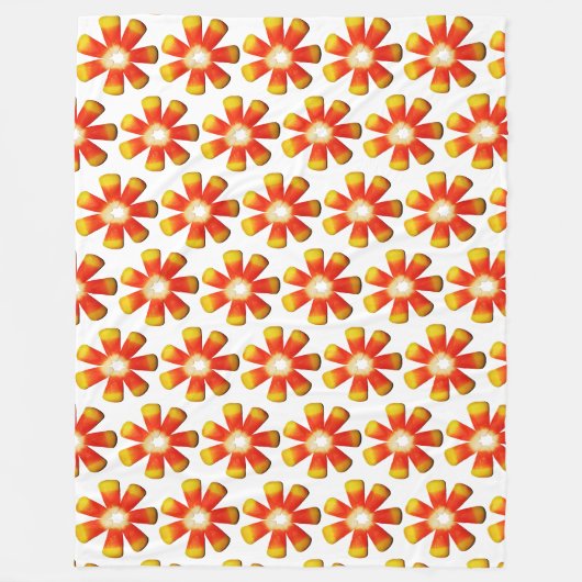 Candy Corn Pattern Fleece Deken (Voorkant)