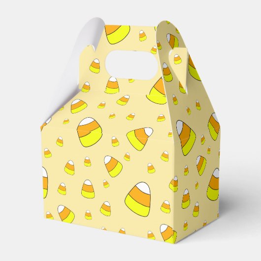 Candy Corn Pattern Halloween Bedankdoosjes (Achterkant)