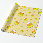 Candy Corn Pattern Halloween Cadeaupapier (Uitgerold)