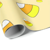 Candy Corn Pattern Halloween Cadeaupapier (Rol Hoek)