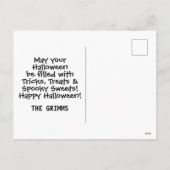 Candy Corn Pattern Halloween Feestdagenkaart (Achterkant)