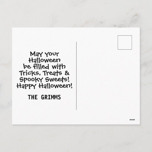 Candy Corn Pattern Halloween Feestdagenkaart (Achterkant)