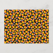 Candy Corn Pattern Halloween Feestdagenkaart (Voorkant)