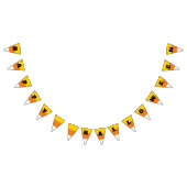 Candy Corn Piece Happy Halloween Vlaggetjes (Alle)