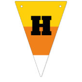 Candy Corn Piece Happy Halloween Vlaggetjes (Eerste vlag)
