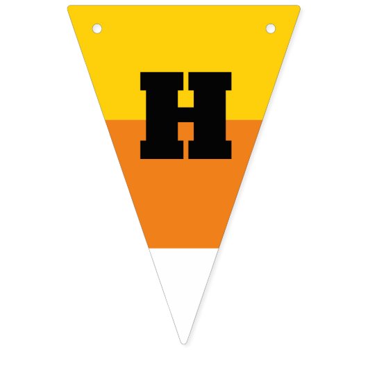 Candy Corn Piece Happy Halloween Vlaggetjes (Eerste vlag)