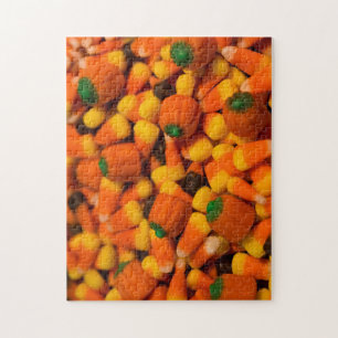 Candy Corn Puzzle. Snoep, herfst, Snoep Legpuzzel