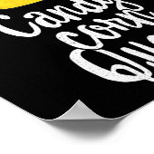 Candy Corn Queen Cute Halloween Kawaii Crown Poster (Hoek)