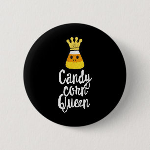 Candy Corn Queen Cute Halloween Kawaii Crown Ronde Button 5,7 Cm