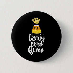 Candy Corn Queen Cute Halloween Kawaii Crown Ronde Button 5,7 Cm