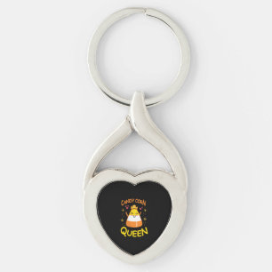 Candy Corn Queen Cute Halloween Kawaii Crown Sleutelhanger