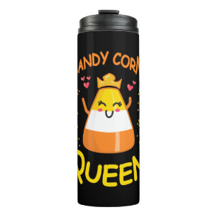 Candy Corn Queen Cute Halloween Kawaii Crown Thermosbeker
