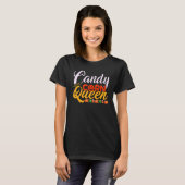 Candy Corn Queen Dit is mijn Halloween-kostuum T-shirt (Voorkant volledig)