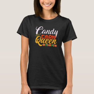 Candy Corn Queen Dit is mijn Halloween-kostuum T-shirt