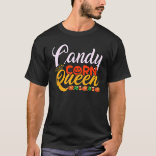 Candy Corn Queen Dit is mijn Halloween-kostuum T-shirt