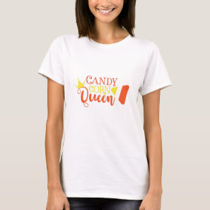 Candy Corn Queen Funny Cute Halloween T-shirt