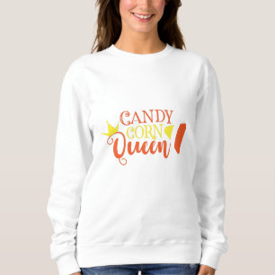 Candy Corn Queen Funny Cute Halloween Trui