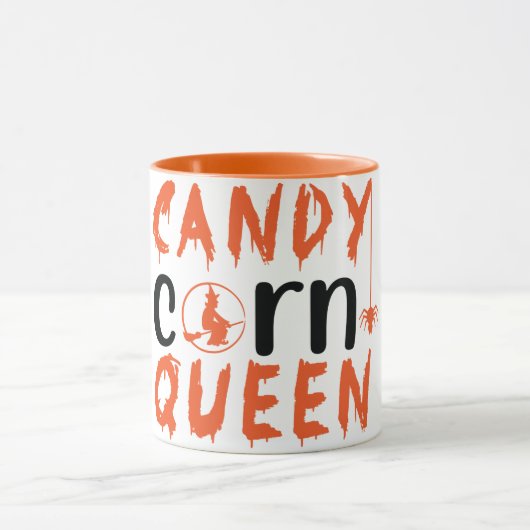 Candy Corn Queen Witch Halloween Mok (Midden)