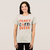 Candy Corn Queen Witch Halloween T-shirt (Voorkant volledig)