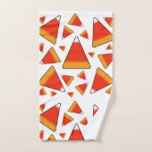 Candy Corn Red en Sinaasappel Bad Handdoek (Handdoek)