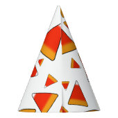 Candy Corn Red en Sinaasappel Feesthoedjes (Achterkant)