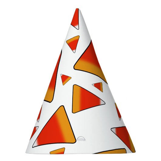 Candy Corn Red en Sinaasappel Feesthoedjes (Rechts)