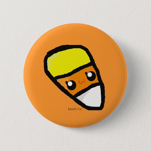 Candy Corn Ronde Button 5,7 Cm (Voorkant)