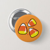 Candy Corn Ronde Button 5,7 Cm (Voorkant /achterkant)