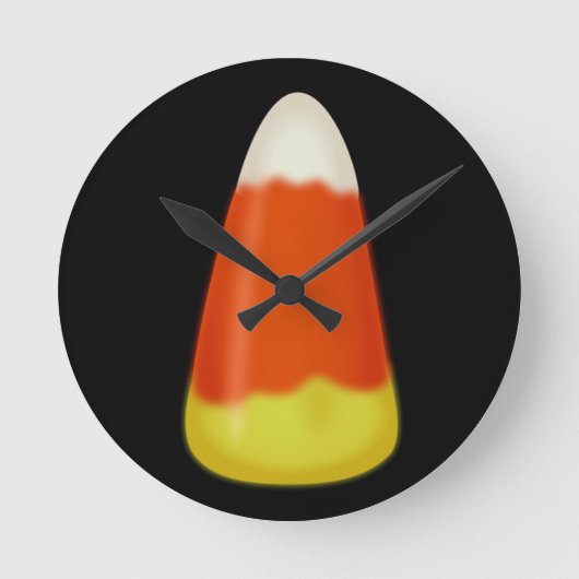 Candy Corn Ronde Klok (Voorkant)