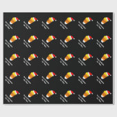 Candy Corn Santa Slause kerstinpakpapier Cadeaupapier (Vlak)