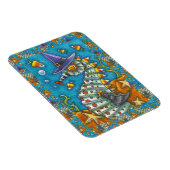 CANDY CORN SEAHORSE, ONDER HET ZEE HALLOWEEN FISH MAGNEET (Rechterzijde)