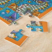CANDY CORN SEAHORSE WITCH, ONDER HET ZEE HALLOEEN LEGPUZZEL (Zijkant)